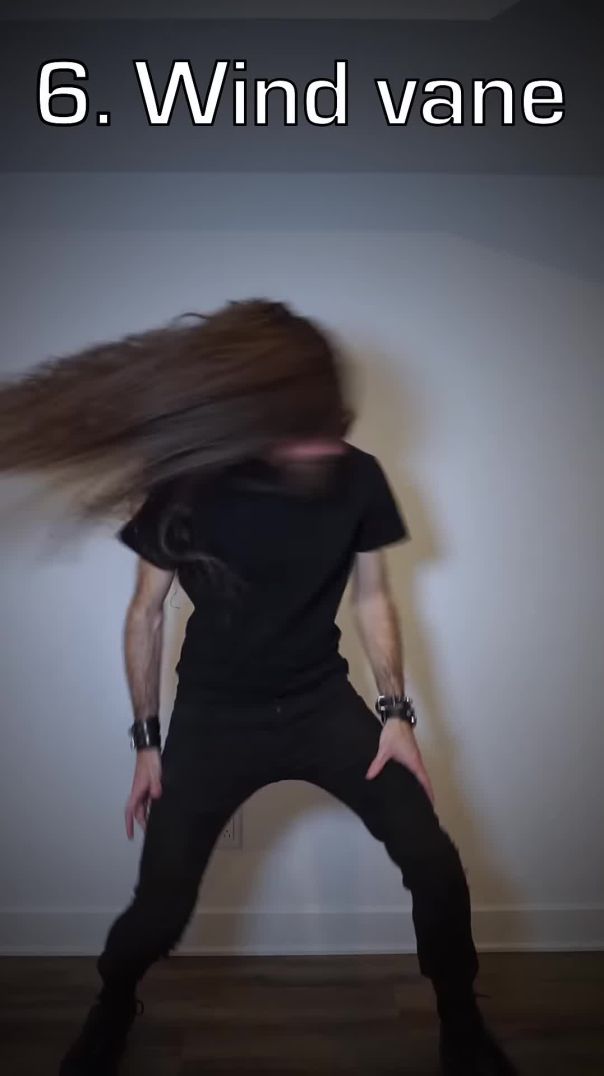 8 Headbang techniques #metal #shorts